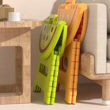 2025 Best-Selling New Thick Plastic Foldable Stool; Cartoon Creative Portable Miniature Bench; Outdoor & Home Small Seat Stool