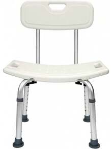 Seven Mine Silla para Baño Ducha con Respaldo [Altura Ajustable, Soporta 136 Kg]| Banco para Ducha Tina Regadera - 1 - Ver 9