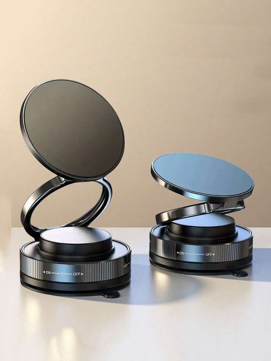 1pc Vacuum Suction Cup Magnetic Multi-Function Car Dashboard Phone Mount Holder, Foldable Navigation Bracket Compatible With IPhone, Android Phone, Gift For Birthday, Family, Friends Car Accessories, Car Phone Holder - Multicolor - View 1