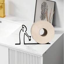 Portarotolo di carta igienica minimalista stampato in 3D - Elegante supporto per rotolo di carta igienica indipendente, perfetto per bagno, camera degli ospiti, cucine, soggiorni, camper, accessorio per il bagno, idea regalo unica per accessori e organizer per il bagno, articoli per il ritorno a scuola