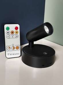 1pc/2pcs ABS/Aluminum Alloy Material Remote Control Wireless USB Rechargeable Long-Lasting (Built-In 18650-2000mAh Super Capacity Battery) Wall Lamp Stepless Tri-Color Touch Dimmable (With Independent Switch) 350° Rotatable 90° Tiltable Wireless Magnetic Suction Bedside Reading Lamp, Suitable For Decorative Painting Lighting, Tree Lighting, Exhibition Hall Decoration - Multicolor - View 15