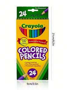 12/24 色持久鲜艳艺术铅笔，适合艺术家、学生和成人 - 高级素描、涂鸦和插画工具，是返校和毕业季的创意礼物 - 彩色 - 查看 8