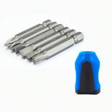 6 Chrome Vanadium Steel Screwdriver Heads, Sandblasted To Prevent Rusting; Paired With A Magnetizer, It Can Increase The Magnetic Force Of The Batch Head And Eliminate It. The Product Needs To Be Used With A Screwdriver Handle With A 1/4-Inch Hexagonal Socket