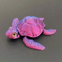 3D Printed Realistic Turtle Aquarium Decor, Movable Joints