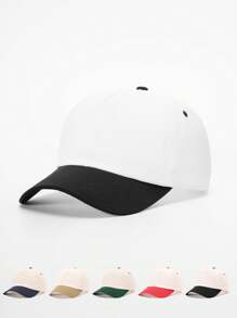1pc Solid Color Baseball Cap,Adjustable,Sun Protection,Casual Outdoor,Suitable For Spring,Autumn,Travel,Beach Vacation, Unisex Young People Hat, Y2K Style