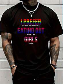 Gay Bisexual Lesbian LGBTQ Funny Ally -Shirt Graphic Tees Summer Clothes Men Shirts Street Wear - Black - View 1