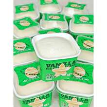 1 件逼真的慢速上升 Squishies，水果冰淇淋蛋糕减压玩具，草莓、香草、芒果口味 - 彩色 - 查看 2