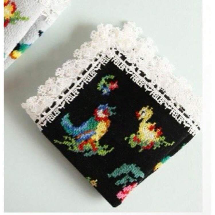フェイラー×近沢レース コラボ ハンカチ♡ブラック Amazon.co.jp: 期間限定値下！完売フェイラー×近沢レースコラボ