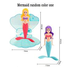 1 Giocattolo Meraviglia Marina Girevole (Colore Casuale) + 1 Conchiglia, Ottimo Come Regalo Di Compleanno, Per Piscina, Spiaggia, Bagno E Feste, Giocattolo Per Piscina Per Bambini, Decorazione Per Bagno Per Bambini, Sembra Un Unboxing