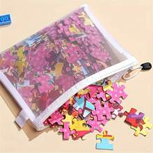 8 Uds. Bolsas de malla con cremallera, 3 tamaños, bolsas de malla con cremallera, bolsas de viaje transparentes impermeables, bolsas para documentos de suministros de oficina con cremallera Y06P - L-8pcs - Ver 3