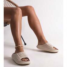 Beige Miniya gerüschte Flip-Flops - Beige - Übersicht 4