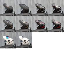 Kask motocyklowy ORZ Modular, odchylana osłona twarzy, dwa wizjery, unisex, do użytku przez cały rok