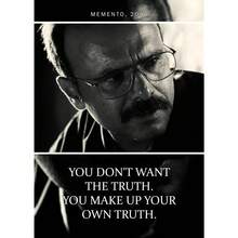 1 幅美国经典悬疑电影《记忆碎片》诺兰复古海报帆布画和印刷品墙壁艺术画，可用于卧室家居装饰（可选画框） - 彩色 - 查看 37