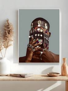 1/3 Panel Modern Black Art Canvas Oil Painting Poster, Retro Botanical Decor Oil Painting, Black Art Poster, Canvas Print Poster, Black Wall Art Poster, Bedroom Wall Art, Living Room Wall Decor, Dining Room Decor, Kitchen Decor, Study, Hallway, Dorm Decor, Ideal Gift For Friends, Wall Art, Wall Decor, Home Decor, Room Decor Canvas Painting, Poster, Frame Optional, Framed Wall Art - Multicolor - View 4