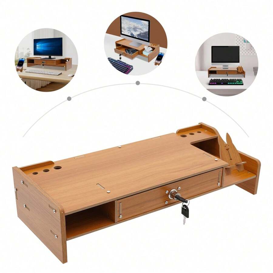HaroldDol Supporti per monitor - Castano - Visualizzare 1