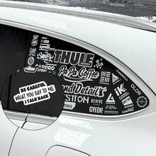 趣味贴纸：“说话要谨慎，我会反驳你”汽车贴纸 PVC 材质自粘式，适用于木材、塑料、玻璃、金属、陶瓷表面