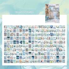 Aesthetic Collage Stickers - Themed For Spring, Summer, Autumn, Winter, Featuring Floral, Nature, And Urban Landscape Designs, Suitable For Magazines, Photo Albums, Stationery, Notebook Accessories | Seasonal Theme | Decorative Paper, Scrapbooking Supplies