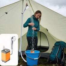 1 Pc Rechargeable Shower Outdoor Shower Hiking Camping Adventure Shower Handheld Shower - Yellow - View 11