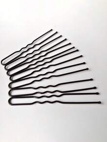 50 Pieces Of U-Shaped Hair Clips, U-Shaped Clips For Fixed Hairstyle Styling, Special For Makeup Artists, Photo Studio Hair Accessories Steel Clips - Multicolor - View 3