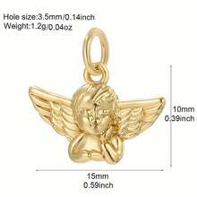 1pc Copper Micro-Inlaid Zirconia Devil Eye Dog Sun Shaped Pendant, DIY Bracelet Necklace Earrings Keychain Versatile Accessory - Multicolor - View 13