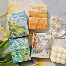 Aesthetic Collage Stickers - Themed For Spring, Summer, Autumn, Winter, Featuring Floral, Nature, And Urban Landscape Designs, Suitable For Magazines, Photo Albums, Stationery, Notebook Accessories | Seasonal Theme | Decorative Paper, Scrapbooking Supplies