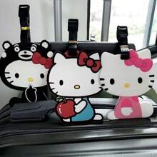 Sanrio Kawaii Hello Kitty Gepäckanhänger Anime Sanrio Kuromi Melody Gepäckanhänger Koffer ID Adresshalter Gepäck Bordanhänger Tragbarer Kofferanhänger Anhänger Urlaub Flitterwochen Für Schule Für Fliegen Für Kreuzfahrt Für Taschen Für Gepäck Schul-Accessoires Schulsachen
