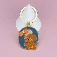 1 件 A-Z 创意动物字母钥匙扣，送给朋友的礼物，背包装饰，可爱的锌合金吊坠，四季汽车配件包饰学校卡通动物哥特 Y2k 包饰挂绳带身份证夹汽车配件包饰