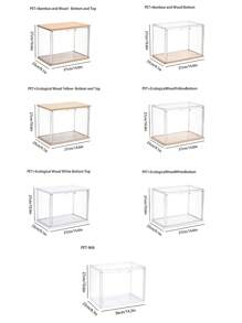 1pc Wallet Wardrobe Storage Box, Transparent Handheld Display Box, Stackable Acrylic Storage Cabinet, Plastic Storage Container For Wallets, Toys, Shoes