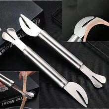 2PCS不锈钢剥虾机实用虾皮钳开虾机剥皮虾小龙虾厨房工具虾线刀海鲜火锅厨房专用虾线剥虾背工具方便实用小工具