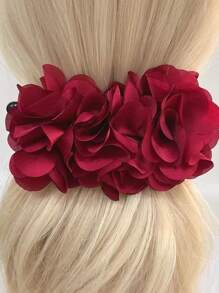 1 Stück Kunststoff-Simulation Blume Meerjungfrau Banane Clip große Größe Haarspange im Landhaus-Stil für Pferdeschwanz, süß und elegant vielseitig hochwertiger Haarschmuck geeignet für Sommer, Landhaus-Fotoshooting und tägliches Tragen
