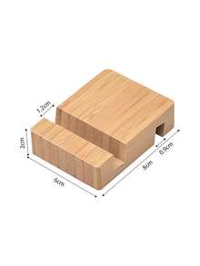 1 件竹制桌面电话支架，创意懒人手机支架，适用于智能手机和平板电脑，适用于学校用品，返校