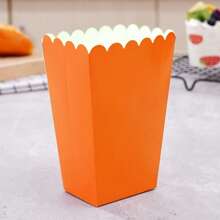 10pcs Solid Color Pink Food Box, Gift Wrapping Supplies, Birthday Babe Shower Wedding Party Room Table Decoration Family Movie Night French Fries Box, Popcorn Cups, Popcorn Buckets Treat Boxes Containers Macaroni Packaging Box
