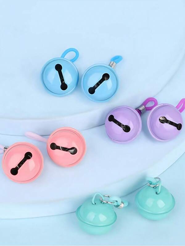 1 Pair Of Sexy Nipple Clamps, Sexy Lingerie Accessories, Bell Sexy Nipple Clamps, Macaron Rubber Band Nipple Clamps, Breast Bondage Flirting Toys, Sexy Breast Toys, Party Nightclub Dance Performance Sexy Accessories.