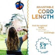 1pc Volleyball Training Equipment Resistance Bands Rotational Tethered Trainer For Onsite Volleyball Practice - Multicolor - View 6