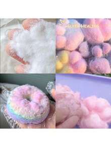 5g 弹簧猫爪柔软硅胶挤压玩具，植绒粉 DIY 手工材料，袋装