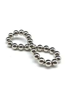 20 piezas Anillos falsos de pezón con cuentas magnéticas DIY, joyas de perforación falsa magnéticas de uso múltiple, ajustables en tamaño (se pueden usar como anillos, aretes)