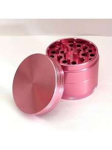 1pc Black Pink Purple 4-Layer Multicolor Aluminum Alloy Grinding Tool, Compact & Exquisite, Convenient, Grinding & Crushing, Kitchen Gadget, Premium Metal Multi-Purpose Grinder, Suitable For Peas, Soybeans, Spices, Portable, Easy To Use, Versatile, Compact Home Accessory, Gift Box (Christmas/Halloween) - Multicolor - View 3