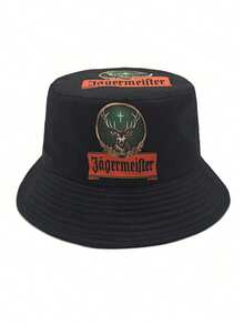 1 件欧美印花渔夫帽，适合户外、日常时尚搭配、四季皆宜、防紫外线、送礼佳品男士太阳帽夏季帽子，适合徒步、钓鱼等夏季户外活动