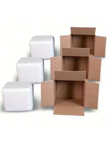 EPS Foam Cooler (Outside Dimensions: 9" X 8" X 7.5") With Shipping Box - 3 Pack, Protective, Thermal, Insulate, Shipping/Storage - Pack Of 3 (9x8x7.5) - View 7