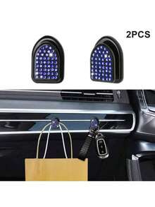 车载隐形小挂钩，镶嵌钻石，迷你白钻汽车挂钩 - 紅色 - 查看 20