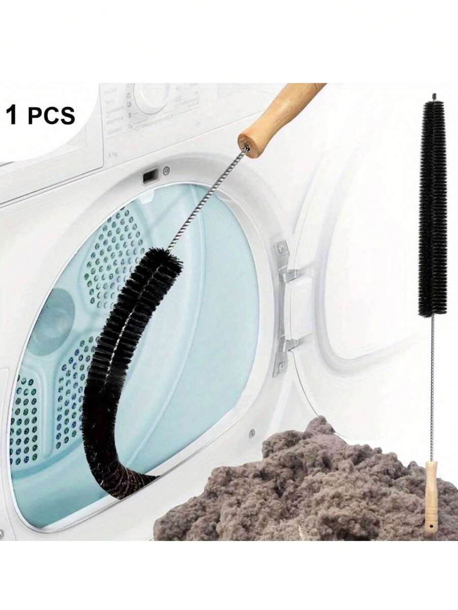 [Flexible Vent Cleaner Kit] 1pc Flexible Dryer Vent Cleaner Kit With Lint Brush, Radiator And Refrigerator Coil Cleaning Brush - Long Duct Brush For Washing Machine, Bedroom/Bathroom - Multicolor - View 1