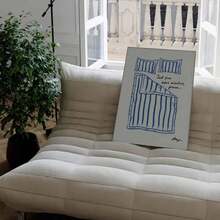 1pc Stay In Bed Print, Poster Goodnight, Nghệ thuật phòng ngủ dễ thương, In poster tường bằng vải canvas, Tranh nghệ thuật vui nhộn, Khung tùy chọn nghệ thuật giữa thế kỷ - Nhiều màu - Xem 10