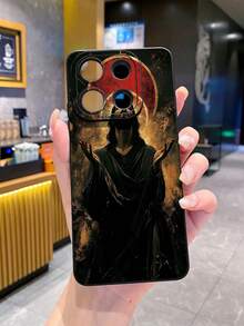 1 件耶稣红环相机防震手机壳，适用于 Apple、/Galaxy、Infinix、Redmi、OPPO、VIVO、Realme - 黑色 - 查看 3