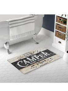 Welcome Camper's Mat - Ultra-Absorbent, Non-Slip, Machine Washable Rug For Indoor/Outdoor Decor, Perfect For Camping & RV Enthusiasts Carpet Room Decor Bathroom Accessories Back To School Bathroom Kitchen Decor - Multicolor - View 5