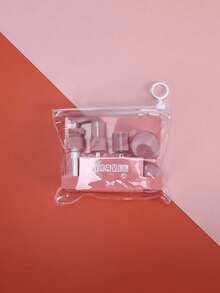 旅行洗漱用品瓶套装可填充喷雾瓶，适用于男女旅行必需品，邮轮必需品，宿舍必需品，方便分配瓶，适用于洗发水、护发素、乳液、沐浴露、洁面乳、护肤品、护手霜，便携式化妆品瓶套装，适用于旅行、航班、商务、家居、露营、户外、海滩、暑假、返校