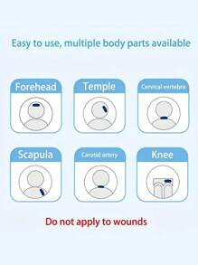 20/40/80pcs Summer Cooling Pad Physical Cooling Pad Summer Refreshing Cooling Pad Adult Mobile Phone Cooling Pad, For Summer And For Outdoor,Sport,Travel,Kitchen,Bedroom,School,Office,And For Woman,Man,Adult