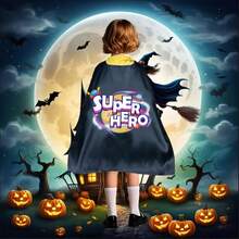 Unisex Superhero The Capes & Mask Set For Girls Boy Birthday Costume Party Halloween - Superhero - View 12