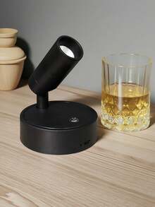 1pc/2pcs ABS/Aluminum Alloy Material Remote Control Wireless USB Rechargeable Long-Lasting (Built-In 18650-2000mAh Super Capacity Battery) Wall Lamp Stepless Tri-Color Touch Dimmable (With Independent Switch) 350° Rotatable 90° Tiltable Wireless Magnetic Suction Bedside Reading Lamp, Suitable For Decorative Painting Lighting, Tree Lighting, Exhibition Hall Decoration - Multicolor - View 3