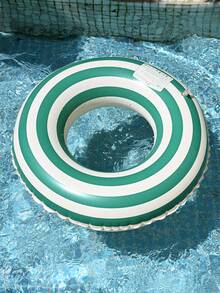 1pc Pool Accessories, Inflatable Pool Float, Striped Print Blue/Green/Orange Adult Summer Swimming Pool & Beach Floating Lounger For Pool Party & Perfect Summer Gift