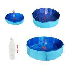 1pc Foldable Pet Bath Tub, Portable Dog Pool,Large Dog Swimming Pool , Hard Plastic Bath Grooming Pool For Pets Dogs And Cats,Blue